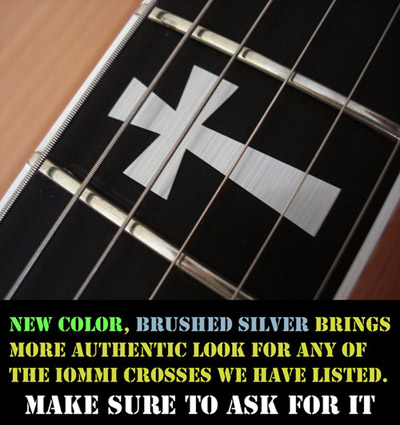 brushed silver material for guitar inlay stickers by creative-cuts