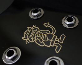 AC/DC Angus Young Custom SG Headstock Logo Sticker