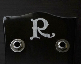Custom R Headstock Logo