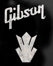 Gibson Logo & Crown MOP Headstock Logo Sticker