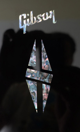 Gibson Logo & Split Diamond ABALONE Headstock Logo Sticker
