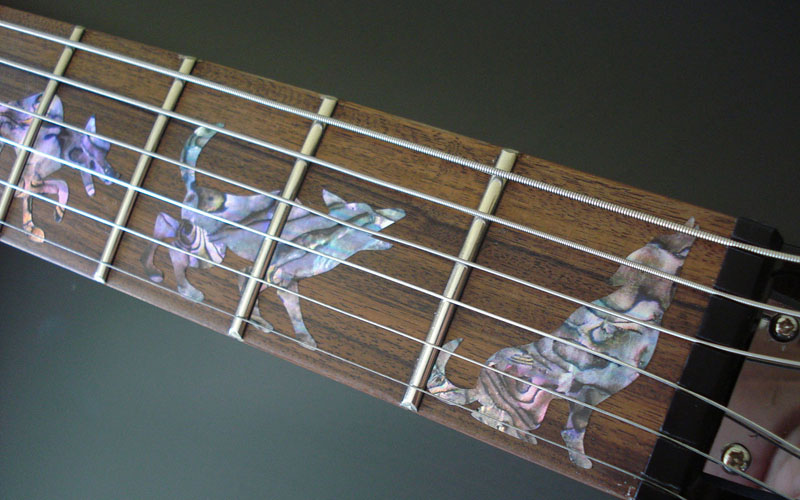 Creative Cuts Inlays Man To Wolf Guitar Inlay Stickers ABALONE