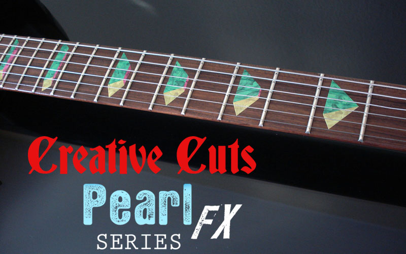 Creative Cuts Inlays: Pyramid Jem Guitar Inlay Stickers COLORED PEARL